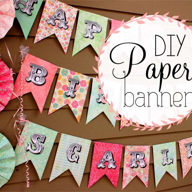 DIY Paper Party Banner