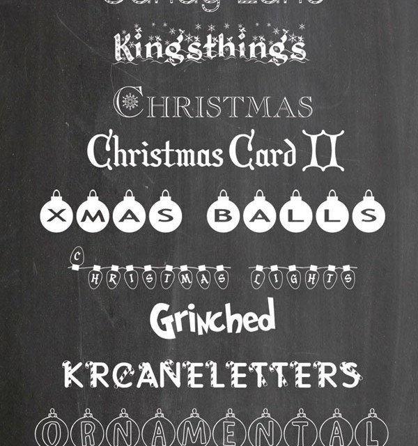 FREE CHRISTMAS FONTS