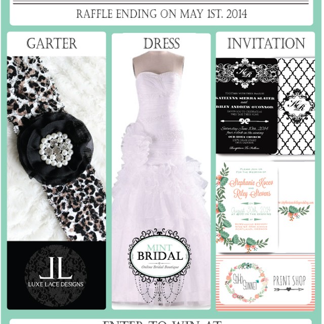 free Wedding Giveaway Package from SohoSonnet and Mint Bridal