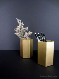 Gold Pencil Cups | H