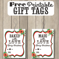 Baked with Love Free Printable Gift Tags