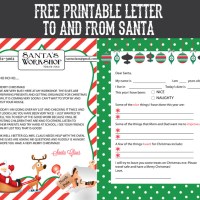 Free Printable Letter To and From Santa