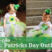  DIY {No Sew} St. Patrick's Day Toddler Tutu Dress