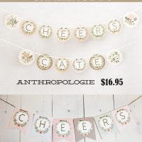 Anthropologie Knock Off - Free Alphabet Banner Printable