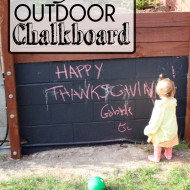 DIY Outdoor Chalkboard