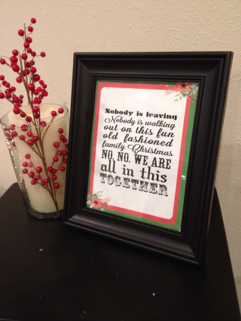 National Lampoon's Christmas Vacation Free Holiday Printable