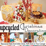 Upcycled Christmas Decorating