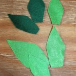 Felt Leaf for DIY Christmas Holiday Yarn Wreath SohoSonnet