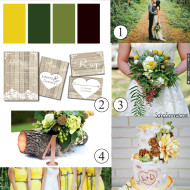 Rustic Wedding in the Woods Inspiration Board