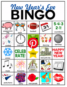 New Years Eve Bingo