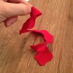 Felt Flower for DIY Christmas Holiday Yarn Wreath SohoSonnet