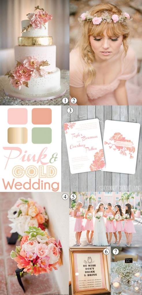 Gold and Pink Wedding Inspiration - SohoSonnet Creative Living