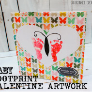 Baby Valentine Footprints