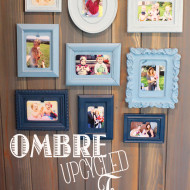 Ombre Upcycled Picture Frame Collage