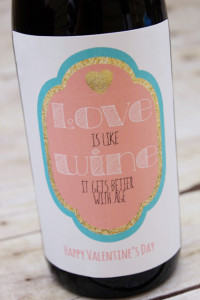 Free Valentines day Wine Beer Printable labels for gifts- SohoSonnet Creative Living