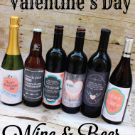 Valentines Day Wine and Beer Gift Labels