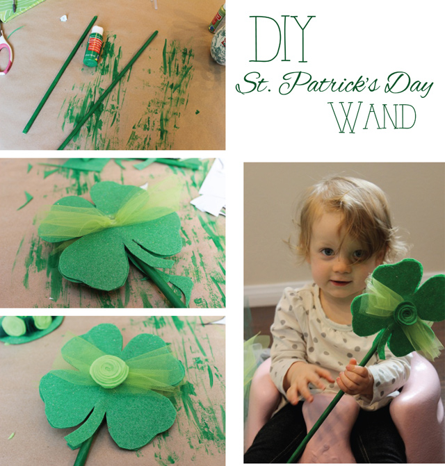 St. Patricks day toddler outfit Tutu Dress hat Wand - SohoSonnet