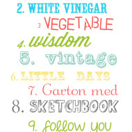 12 Favorite Free Fonts