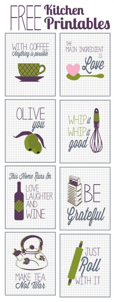 Free Kitchen Printables