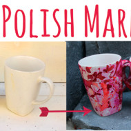 DIY Nail Polish Marbling $1 Mugs {My Crafty Spot Contributor Post}