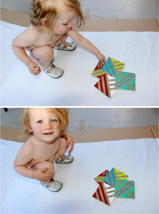 DIY Wood Geometric Coasters Anthropologie Knock Off - SohoSonnet Creative Living