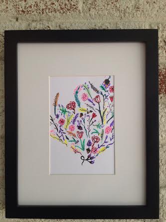 Botanical DIY flower art