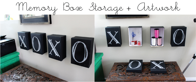 Chalkboard Storage & Artwork - SohoSonnet for My Crafty Spot
