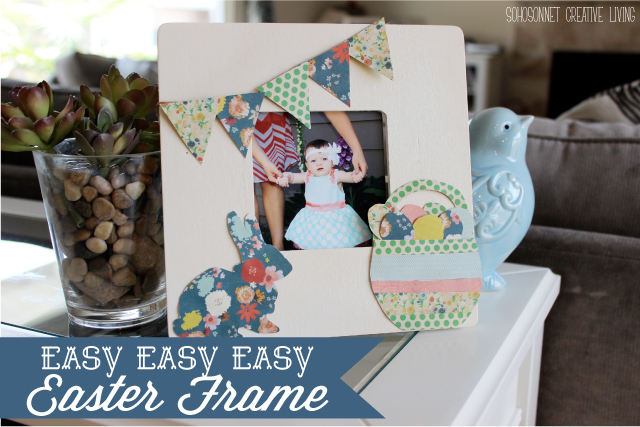 Easy DIY Easter Frame for 1 dollar - SohoSonnet Creative Living