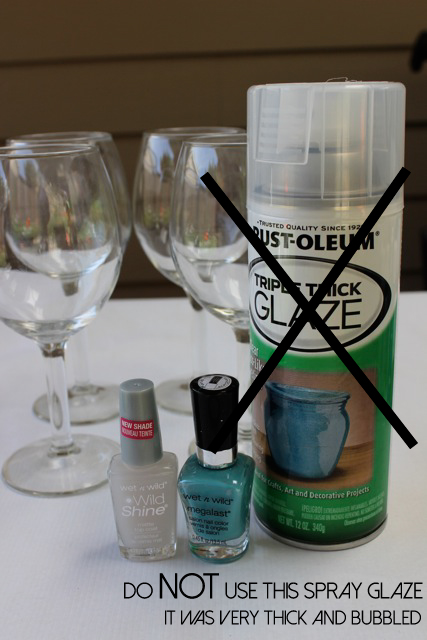 Nail Polish Swirl Glasses Anthropologie Knock Off - SohoSonnet Creative Living