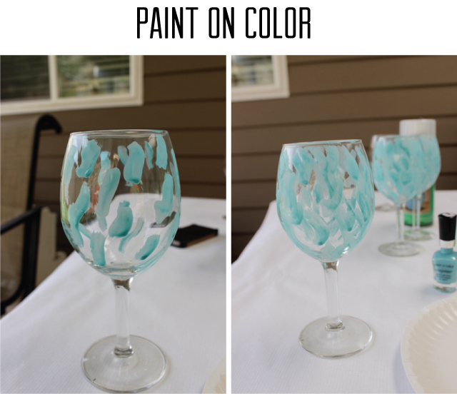 Nail Polish Swirl Glasses Anthropologie Knock Off - SohoSonnet Creative Living