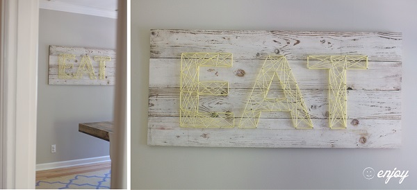 Reclaimed Wood String Art