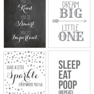 Free Nursery Printables {Guest Post at View From The Fridge}