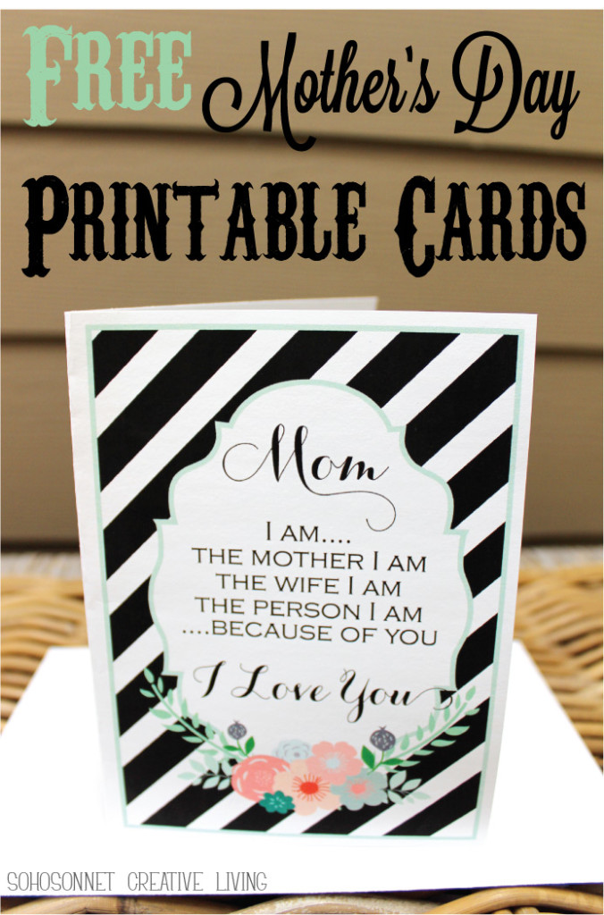 free mothers day printables - Sohosonnet Creative Living
