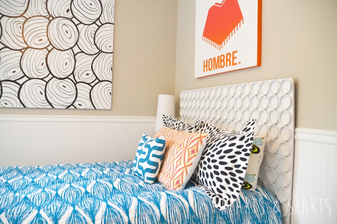 PVC pipe headboard