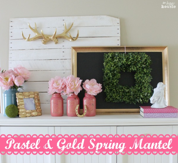 Pastel-Gold-Spring-Mantel-with-Balsam-Hill-Boxwood-Wreath-at-The-Happy-Housie-3-