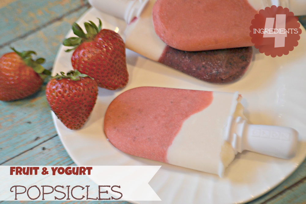 fruit and yogurt popsicles