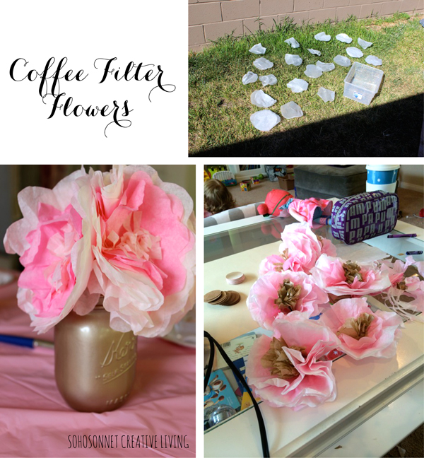 coffee filter flowers